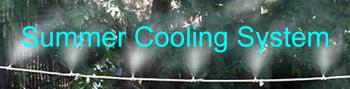 garden summer cooling system