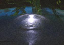 floating water fountain with 24 LED light