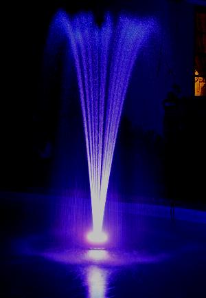 floating water fountain with 96 LED light
