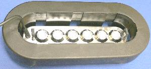 6 disc ultrasonic transducer with tracing light