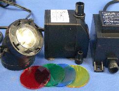 PP388 pump with standing 10W light